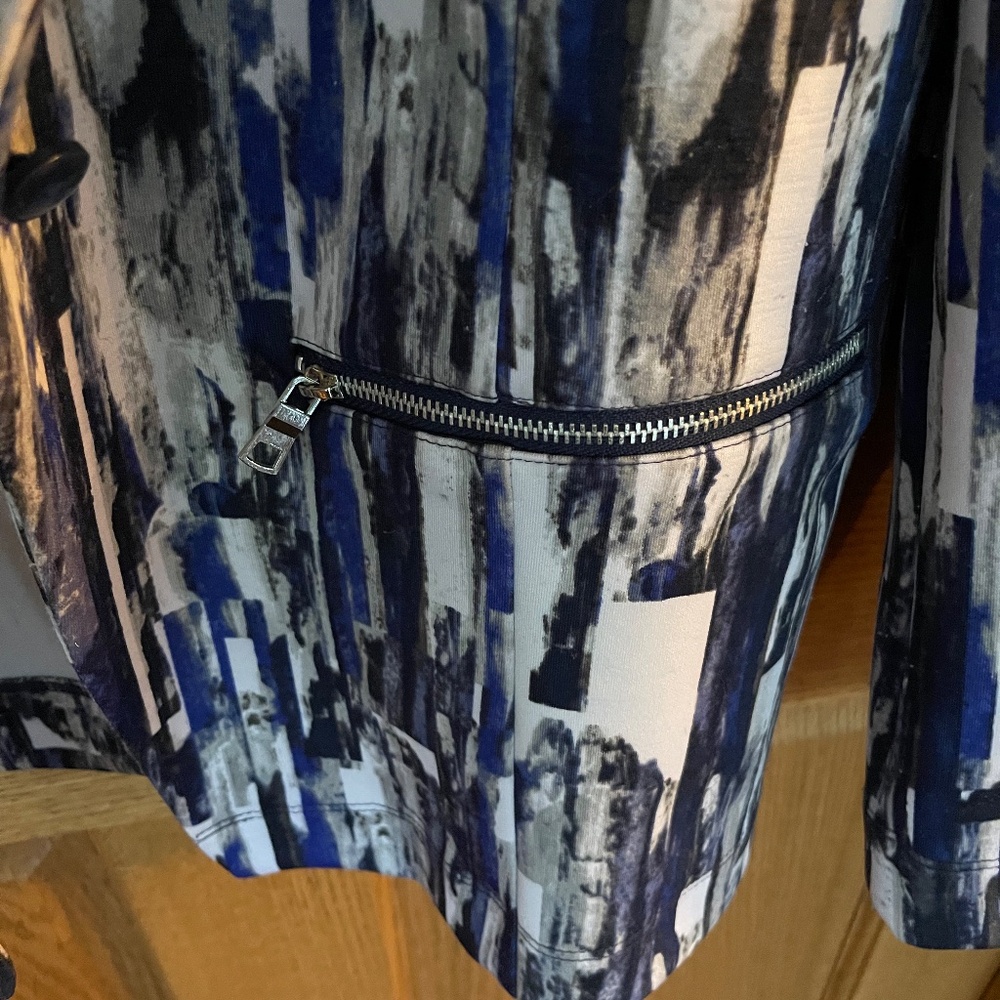 Relativity Multi-Colored Unlined Jacket - Blue/Gr… - image 4